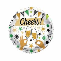 Folieballon Helium - Cheers Champagne - Geslaagd - 45 cm - Helium- en Luchtvulling Folieballon Helium - Cheers Champagne - Geslaagd - 45 cm - Helium- en Luchtvulling