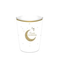 Ramadan Kareem Bekertjes - Papier - Goud-Wit