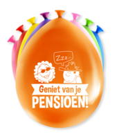 Ballonnen - Geniet Van Je Pensioen - 8 stuks - 30 cm Ballonnen - Geniet Van Je Pensioen - 8 stuks - 30 cm