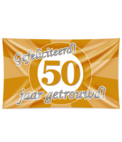 Getrouwd vlag 50 jaar 150 x 90 cm