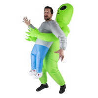 Alien Kostuum - Opblaasbaar Groen Kostuum - Volwassenen Alien Kostuum - Opblaasbaar Groen Kostuum - Volwassenen