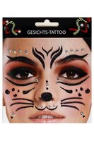Stickers en Steentjes - Kat - Face en Body - Plakstrip