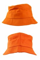 Bucket Hat Oranje - Katoen - Visserhoedje - Volwassenen Bucket Hat Oranje - Katoen - Visserhoedje - Volwassenen