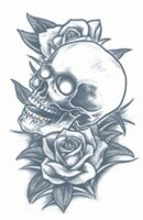 Plak Tattoo - Prison Skull and Roses