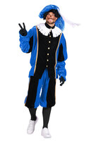 Pieten Kostuum - Populair - Zwart-Blauw