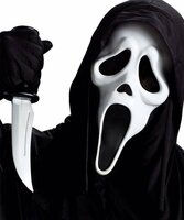 Scream Masker Halloween - Scream Met Kap Licentie - Bekende Personages Scream Masker Halloween - Scream Met Kap Licentie - Bekende Personages