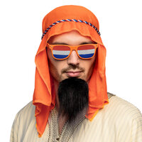 Sheik Set Holland - 4 delig - Sik - Hoofddoek - Koord - Bril Arabisch - Midden-Oosten Sheik Set Holland - 4 delig - Sik - Hoofddoek - Koord - Bril Arabisch - Midden-Oosten