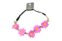 Haarbandje Bloemen Paars - Dirndl Tiara Oktoberfest