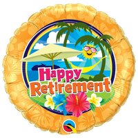 Folieballon Pensioen Retirement Sunshine 46 cm Folieballon Pensioen Retirement Sunshine 46 cm