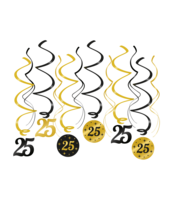 Swirls Classy - 25 jaar - Zwart-Goud