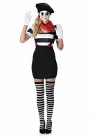 Mime Girl Kostuum - Dames Mime Girl Kostuum - Dames