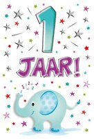 Verjaardagskaart - That Funny Age - 1 jaar B - met Envelop