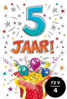 Verjaardagskaart - That Funny Age - 5 jaar - met Envelop