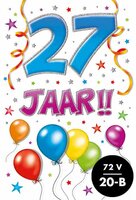 Verjaardagskaart - That Funny Age - 27 jaar - met Envelop