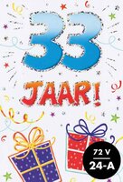 Verjaardagskaart - That Funny Age - 33 jaar - met Envelop