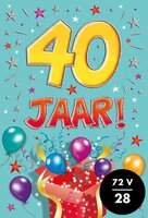 Verjaardagskaart - That Funny Age - 40 jaar B - met Envelop