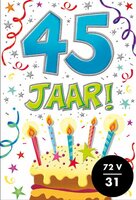Verjaardagskaart - That Funny Age - 45 jaar - met Envelop