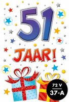 Verjaardagskaart - That Funny Age - 51 jaar - met Envelop