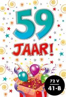 Verjaardagskaart - That Funny Age - 59 jaar - met Envelop Verjaardagskaart - That Funny Age - 59 jaar - met Envelop