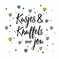 Wenskaart - Kusjes en Knuffels Voor Jou - Met Envelop