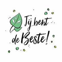 Wenskaart - Jij Bent De Beste - Met Envelop