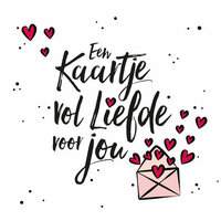 Wenskaart - Kaartje Vol Liefde Voor Jou - Met Envelop 