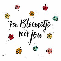 Wenskaart Beterschap - Bloemetje Voor Jou - Met Envelop
