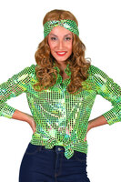 Shirt Disco Groen - Jaren 80 & 90 - Dames