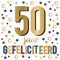 Verjaardagskaart Daisy XL - 50 jaar - met Envelop Verjaardagskaart Daisy XL - 50 jaar - met Envelop