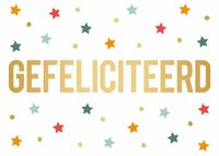 Wenskaart - Daisy - Gefeliciteerd