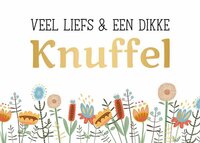 Wenskaart - Daisy - Veel Liefs en een Dikke Knuffel