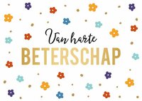Wenskaart - Daisy - Van Harte Beterschap