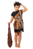 Oermens Kostuum - Velboa Afrika Kostuum - Jongen