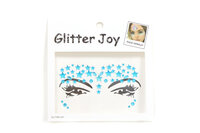 Gezicht Steentjes - Face en Body Jewels Sterren - Blauw - nr 7