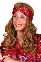 Haarband Disco Rood - Jaren 80 & 90 Haarband Disco Rood - Jaren 80 & 90