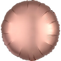 Folieballon Rosékoper rond 43 cm Folieballon Rosékoper rond 43 cm