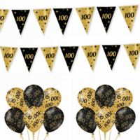 Feestpakket Classy - 100 jaar - Zwart-Goud