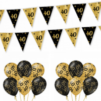 Feestpakket Classy - 40 jaar - Zwart-Goud