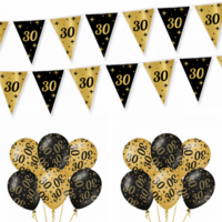 Feestpakket Classy - 30 jaar - Zwart-Goud