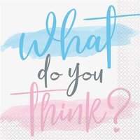 Gender Reveal Servetten - Boy or Girl - 16 stuks Gender Reveal Servetten - Boy or Girl - 16 stuks