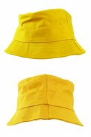 Bucket Hat Geel - Katoen - Visserhoedje - Volwassenen
