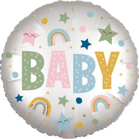 Folieballon - Geboorte Natural Baby - 45 cm - Helium- en Luchtvulling Folieballon - Geboorte Natural Baby - 45 cm - Helium- en Luchtvulling