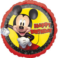 Folieballon - Happy Birthday Mickey Mouse - 45 cm - Helium- en Luchtvulling Folieballon - Happy Birthday Mickey Mouse - 45 cm - Helium- en Luchtvulling