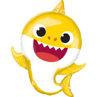 Folieballon - Baby Shark Yellow - 66 cm - Helium- en Luchtvulling Folieballon - Baby Shark Yellow - 66 cm - Helium- en Luchtvulling