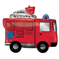 Folieballon - Fire Truck - 65 cm - Helium- en Luchtvulling Folieballon - Fire Truck - 65 cm - Helium- en Luchtvulling