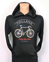 Hoodie Zwart - Holland Enjoy The Ride - Katoen - Volwassenen