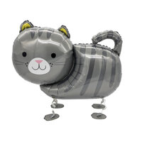 Folieballon - Walking Cat - 75 cm - Helium- en Luchtvulling Folieballon - Walking Cat - 75 cm - Helium- en Luchtvulling