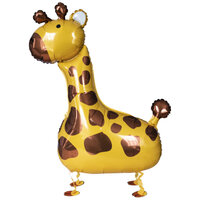 Folieballon - Walking Giraffe - 109 cm - Helium- en Luchtvulling Folieballon - Walking Giraffe - 109 cm - Helium- en Luchtvulling