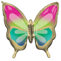 Folieballon - Tropical Butterfly - 71 cm - Helium- en Luchtvulling Folieballon - Tropical Butterfly - 71 cm - Helium- en Luchtvulling