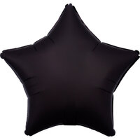 Folieballon zwart ster 43 cm Folieballon zwart ster 43 cm